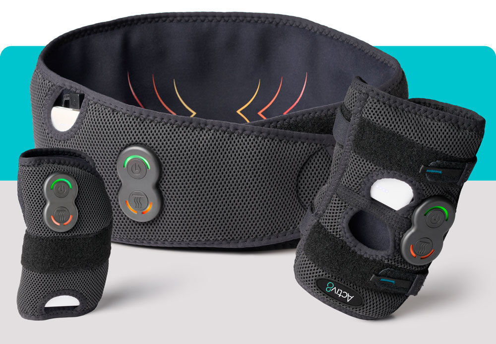 a collage of Activ8 devices